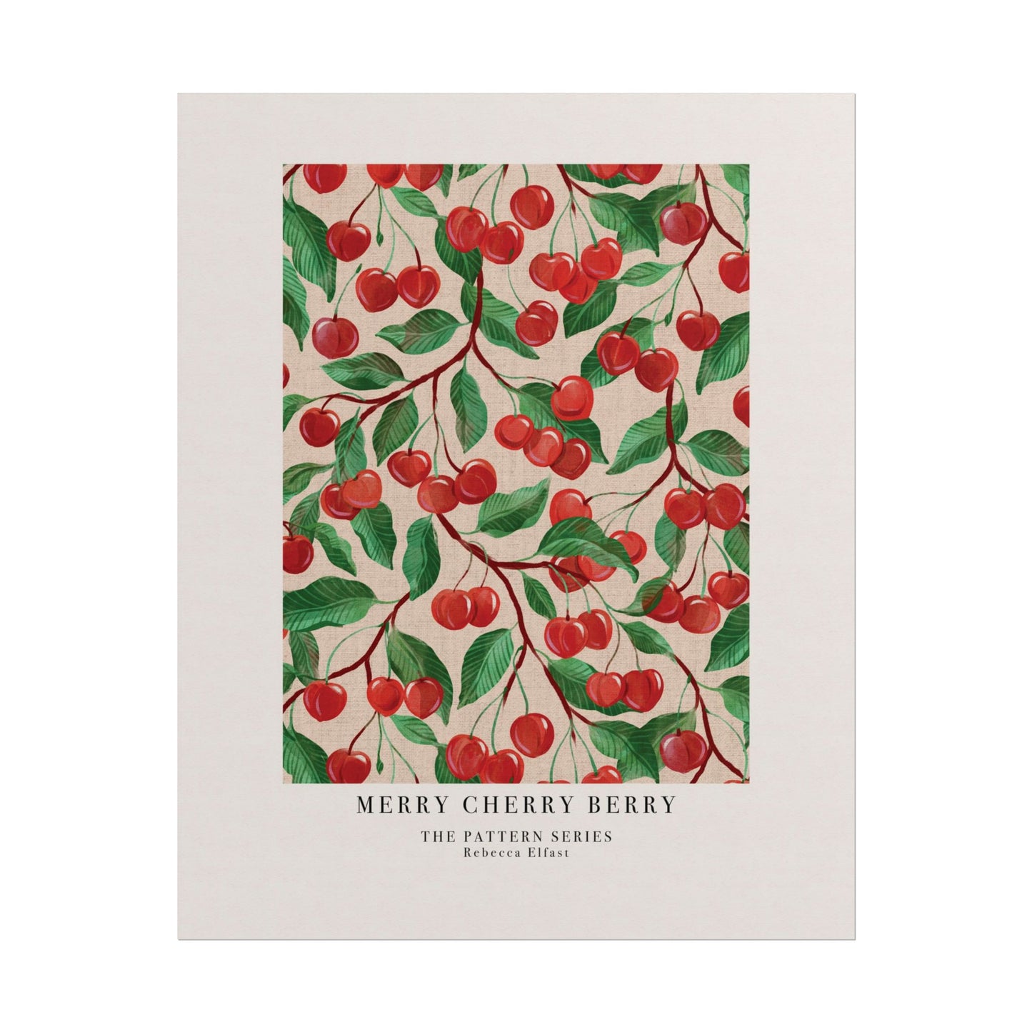 Merry Cherry Berry - The Pattern Series - Art Print