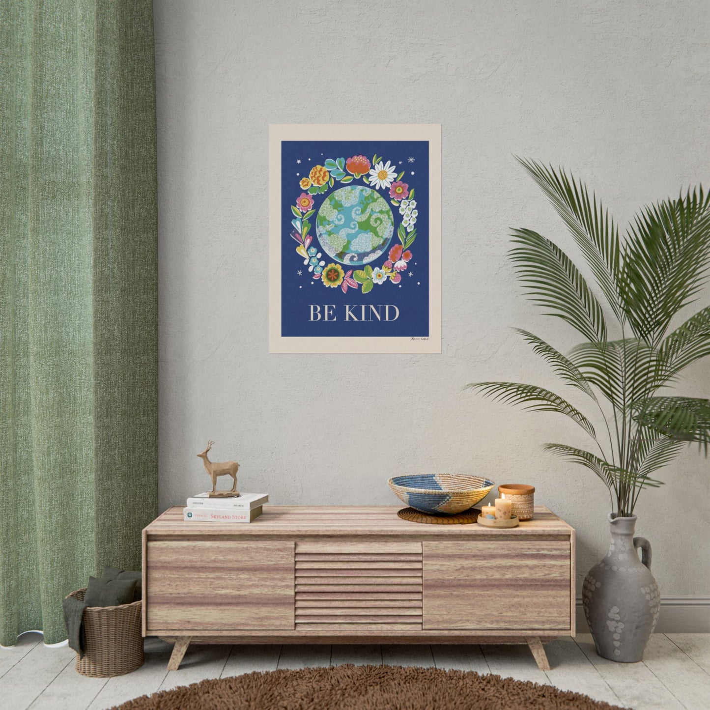 Peace Series: Planet Earth 'Be Kind' Art Print