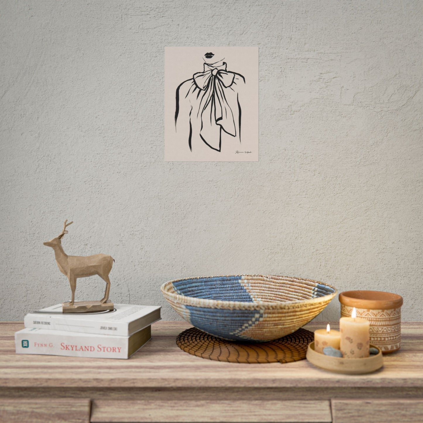 Bow Tie Blouse - Art Print