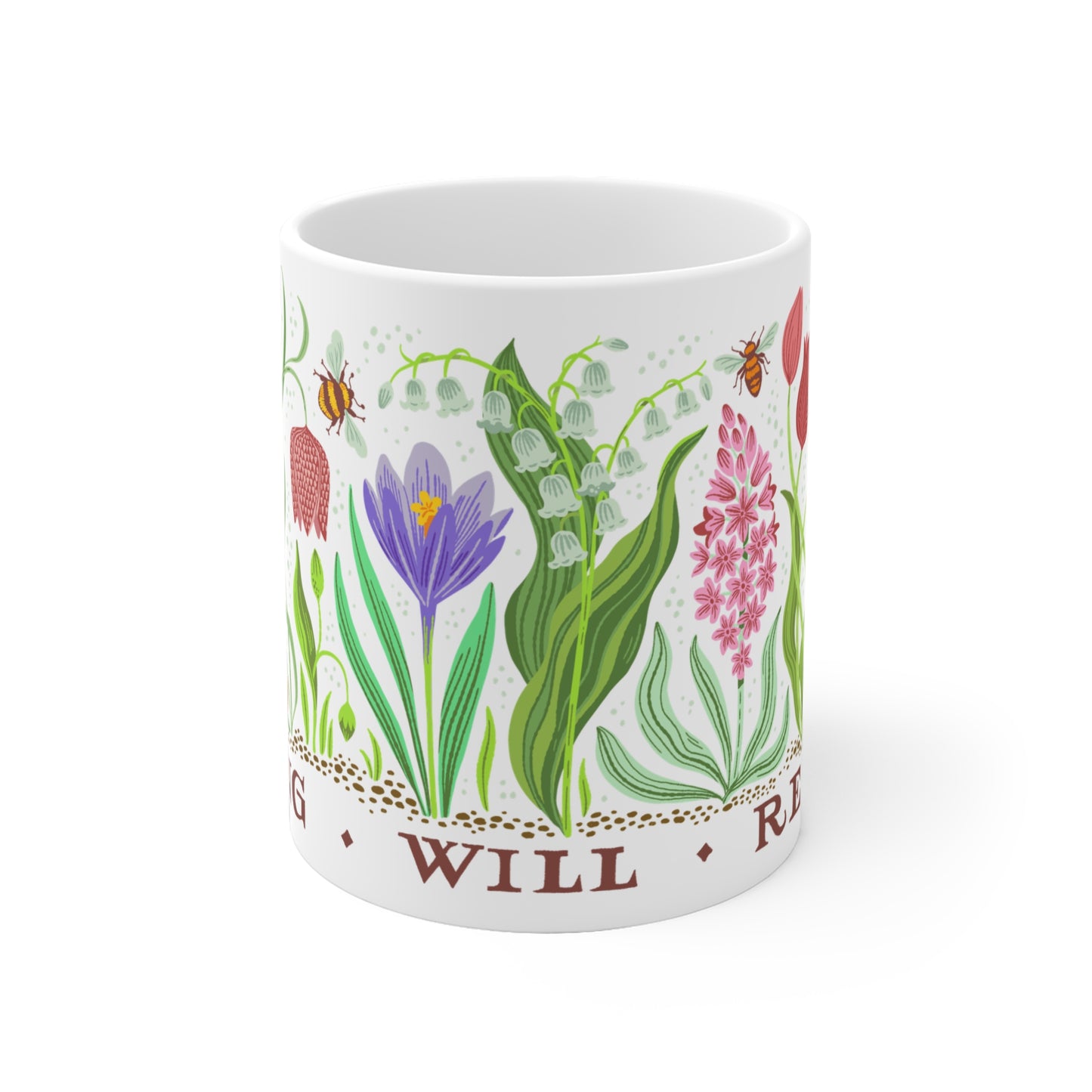 Spring Will Return Botanical Printed Ceramic Mug