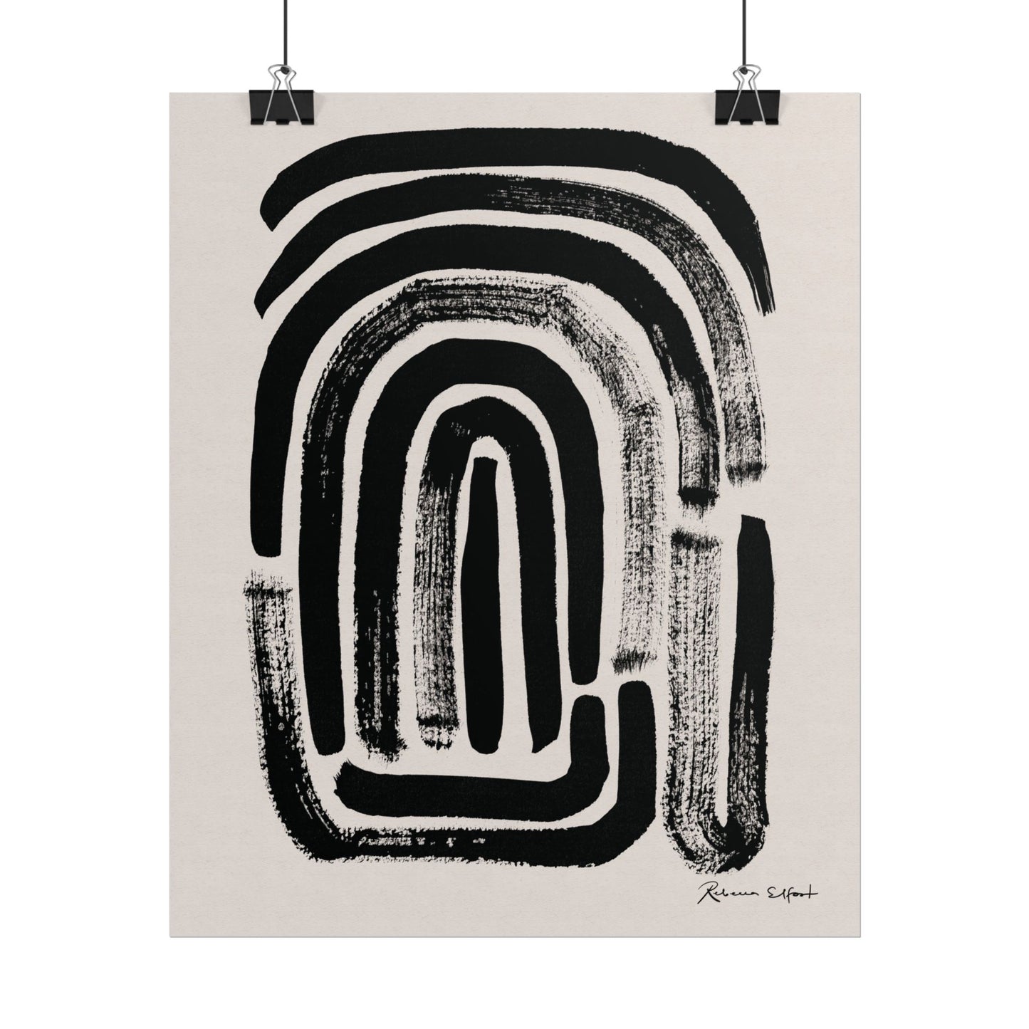 Abstract Ink Fingerprint 1 - Art Print