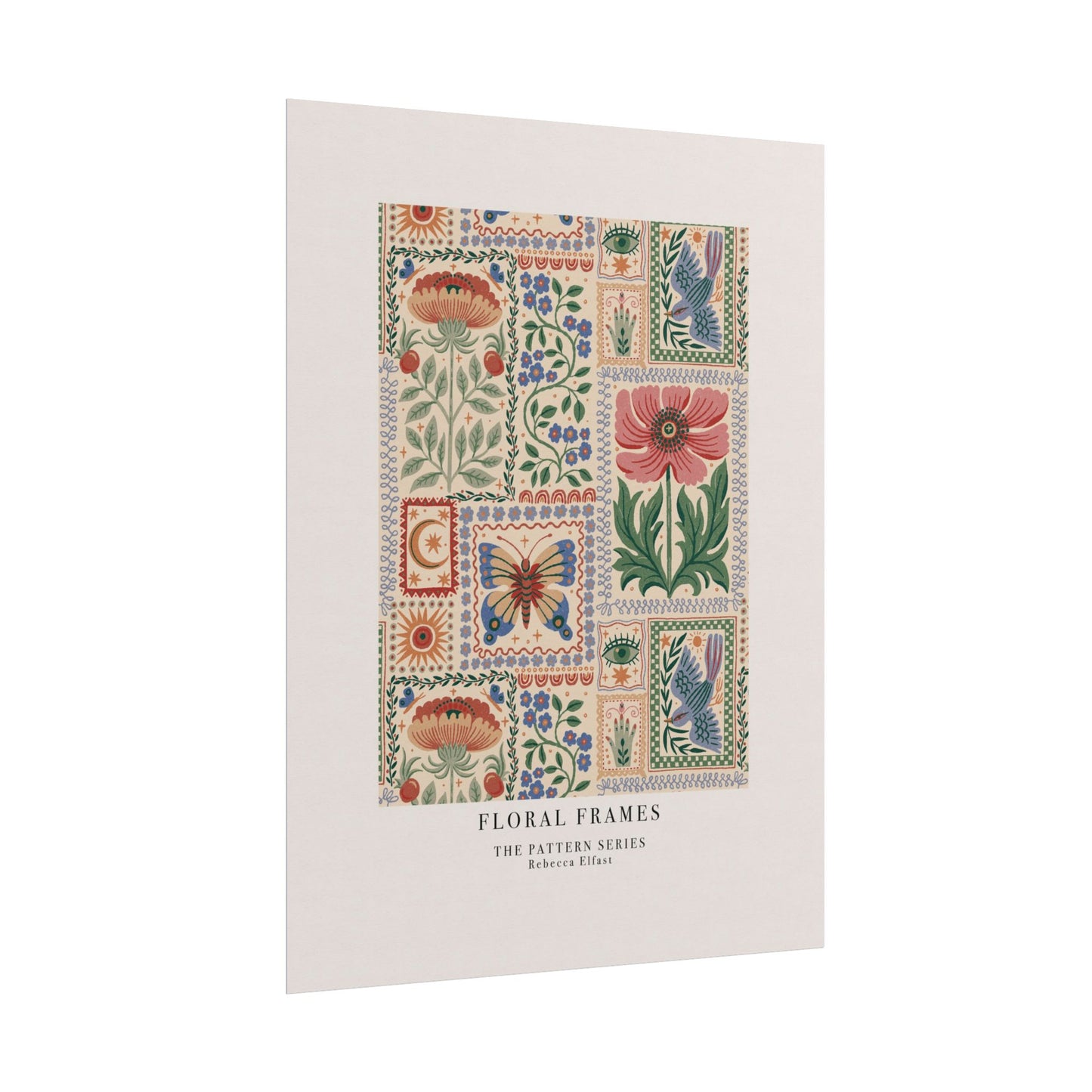 Floral Frames - The Pattern Series - Art Print