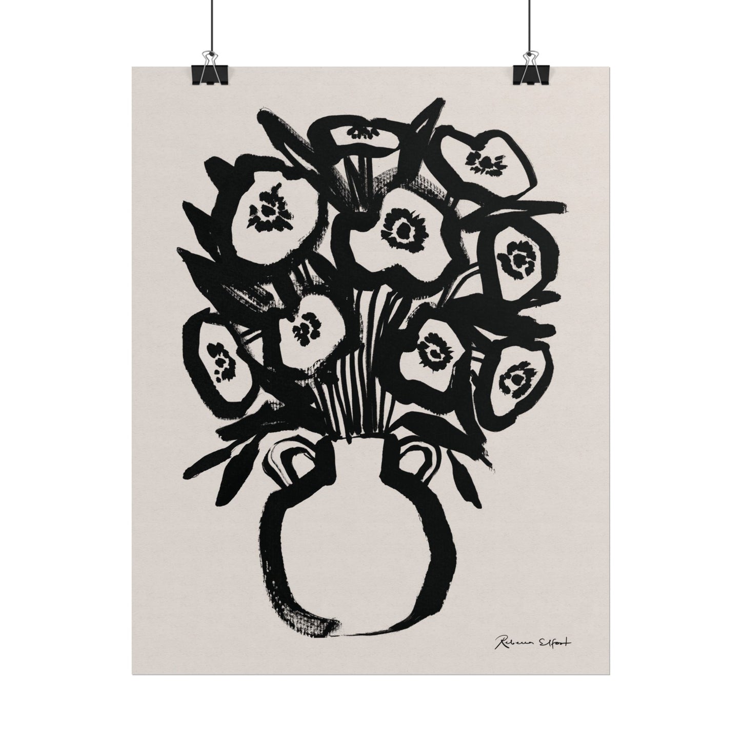 Bold Ink Bouquet - Art Print