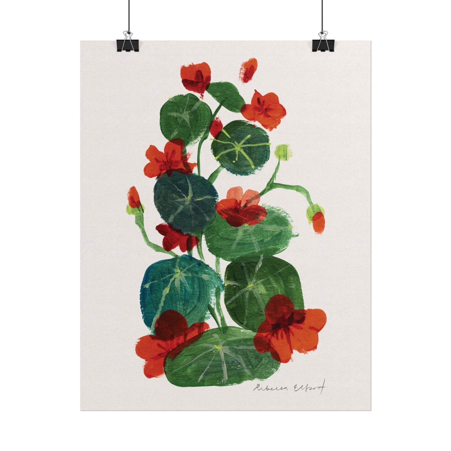 Nasturtium Floral Art Print