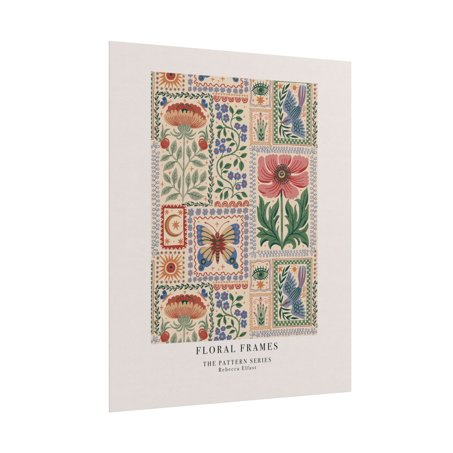 Floral Frames - The Pattern Series - Art Print