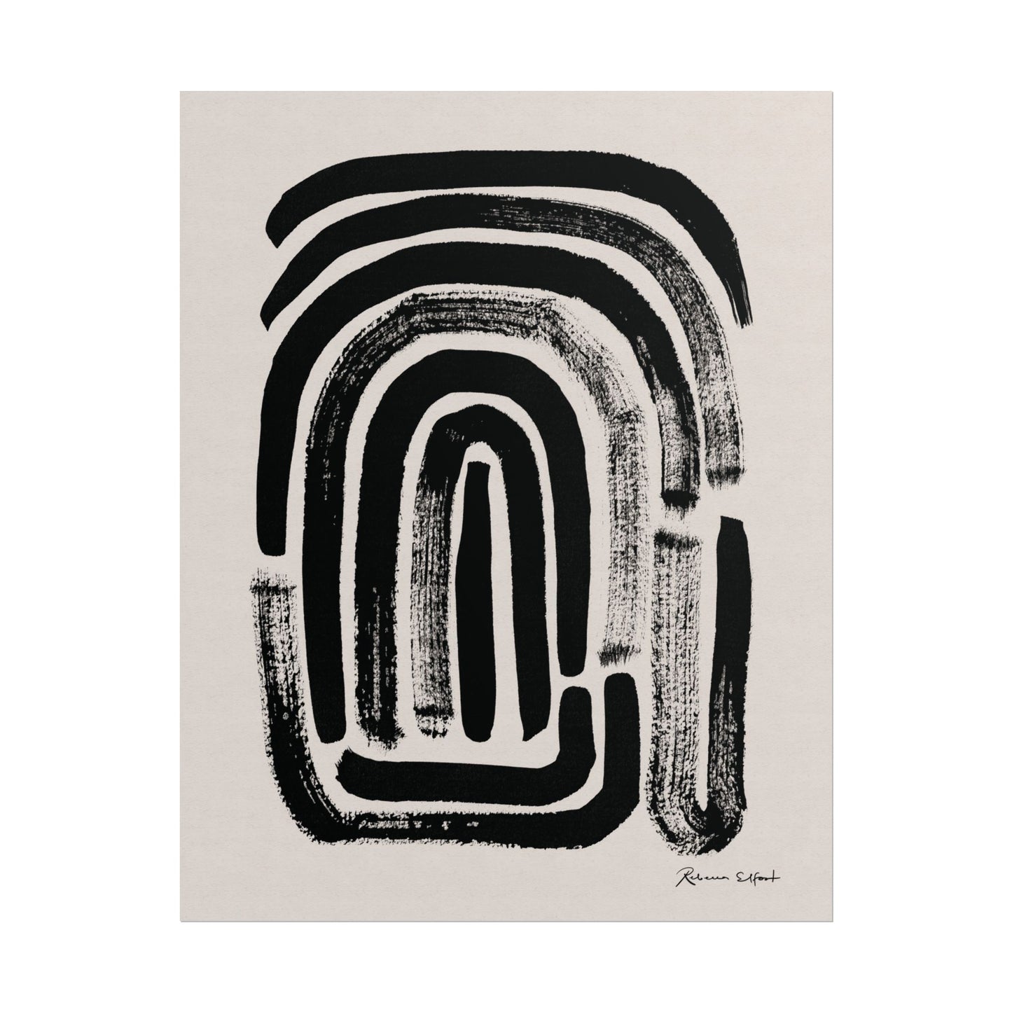 Abstract Ink Fingerprint 1 - Art Print