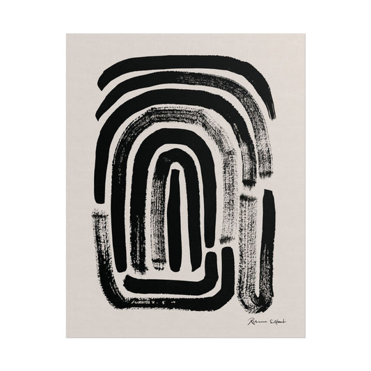 Abstract Ink Fingerprint 1 - Art Print