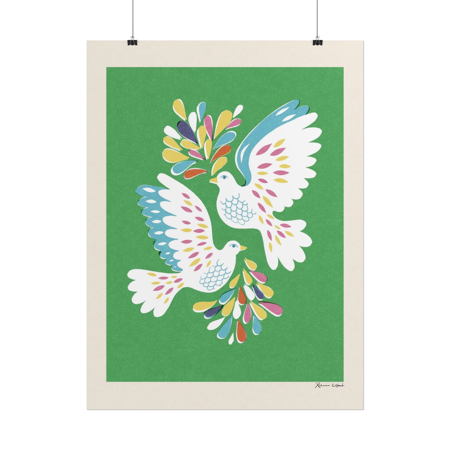 Peace Series: Love Birds Art Print