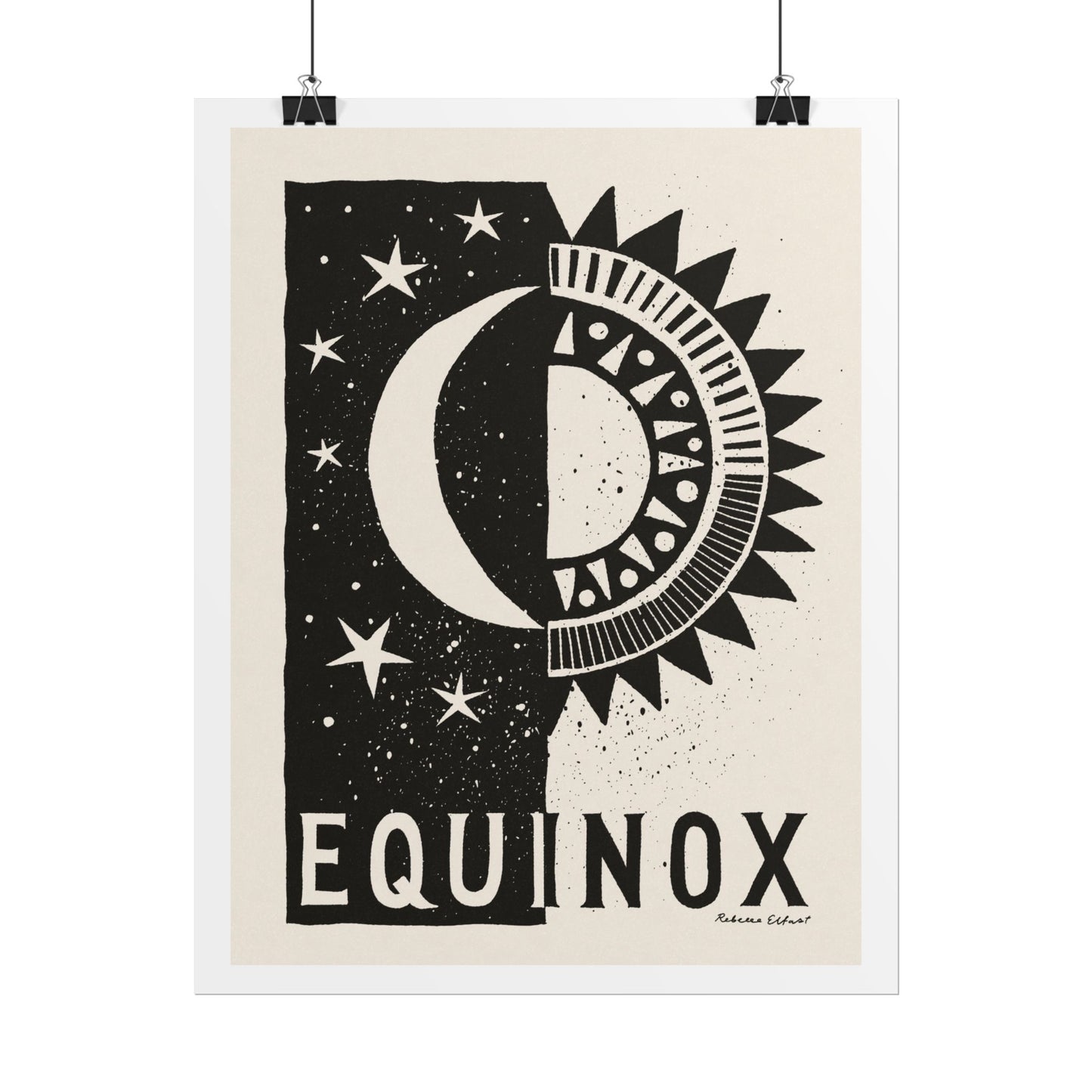 Equinox Sun and Moon Art Print