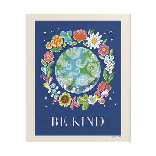 Peace Series: Planet Earth 'Be Kind' Art Print