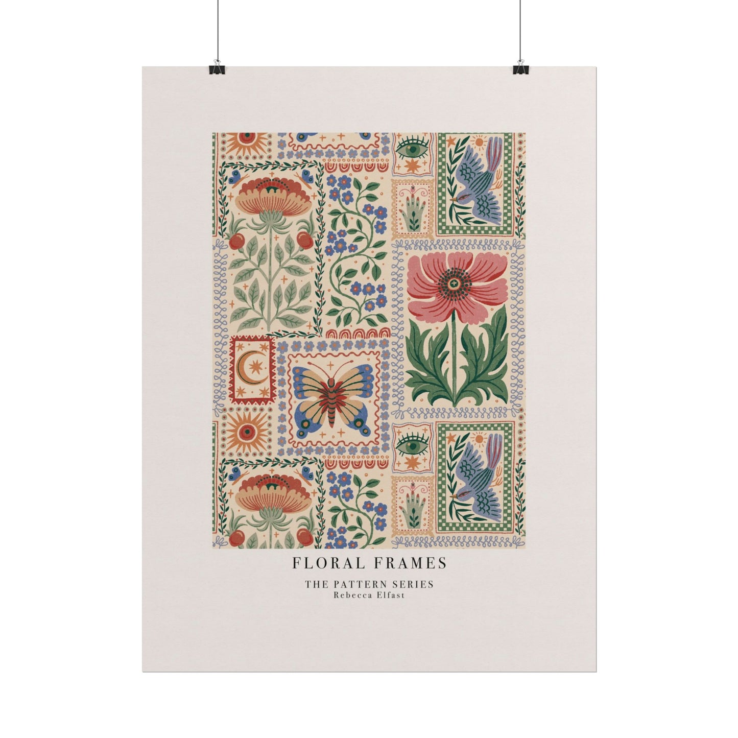 Floral Frames - The Pattern Series - Art Print