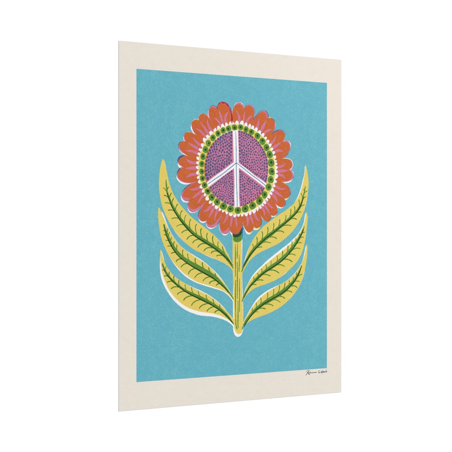 Peace Series: Peace Sign Flower Art Print