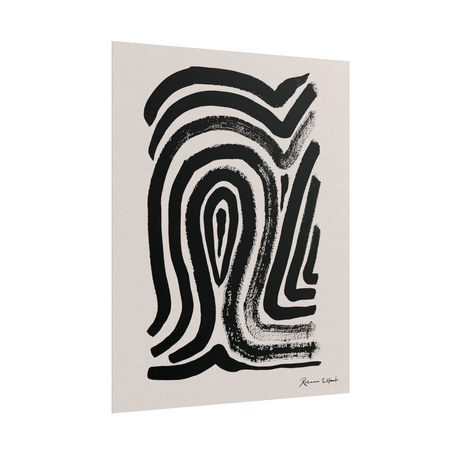 Abstract Ink Fingerprint 2 - Art Print
