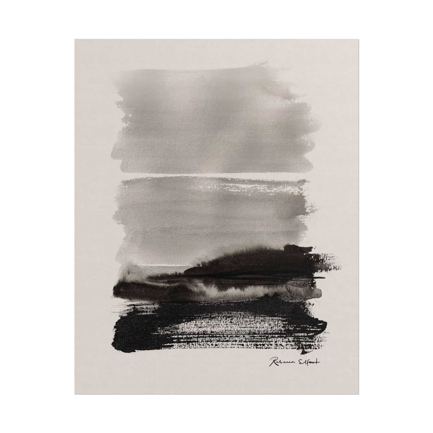 Abstract Ink Seascape - Art Print