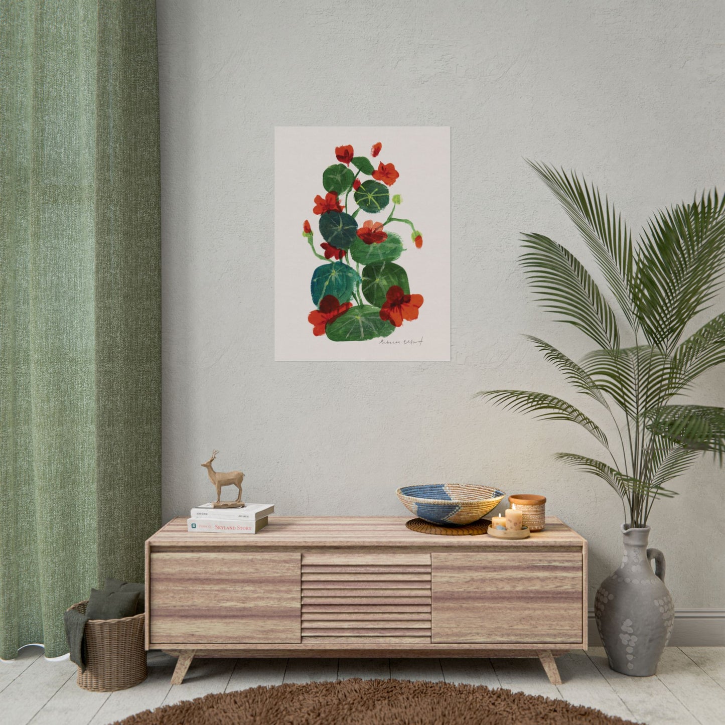 Nasturtium Floral Art Print