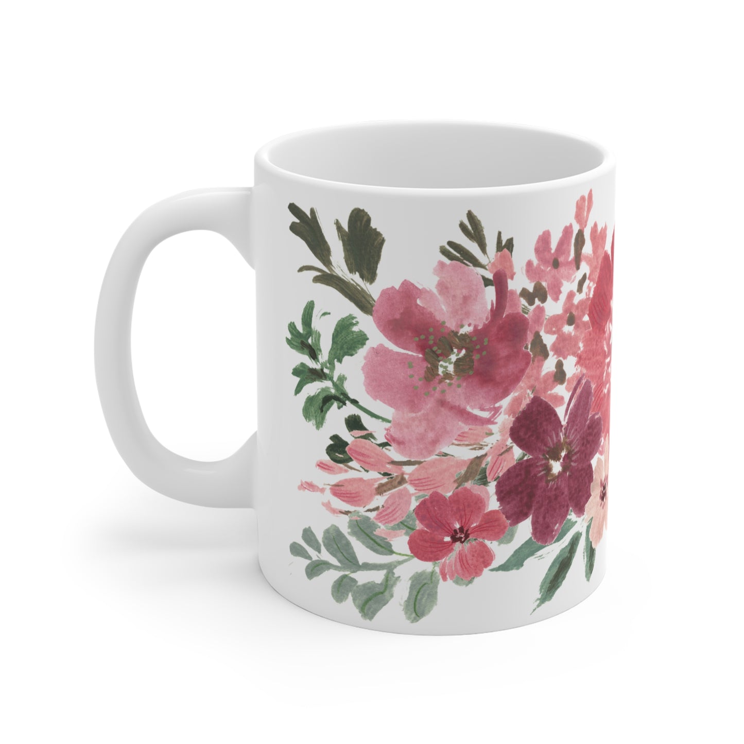 Coral Flowerbed Printed Ceramic Mug