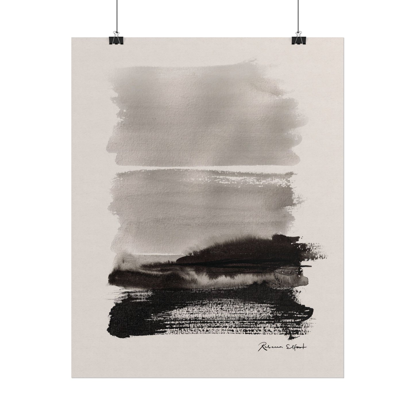 Abstract Ink Seascape - Art Print