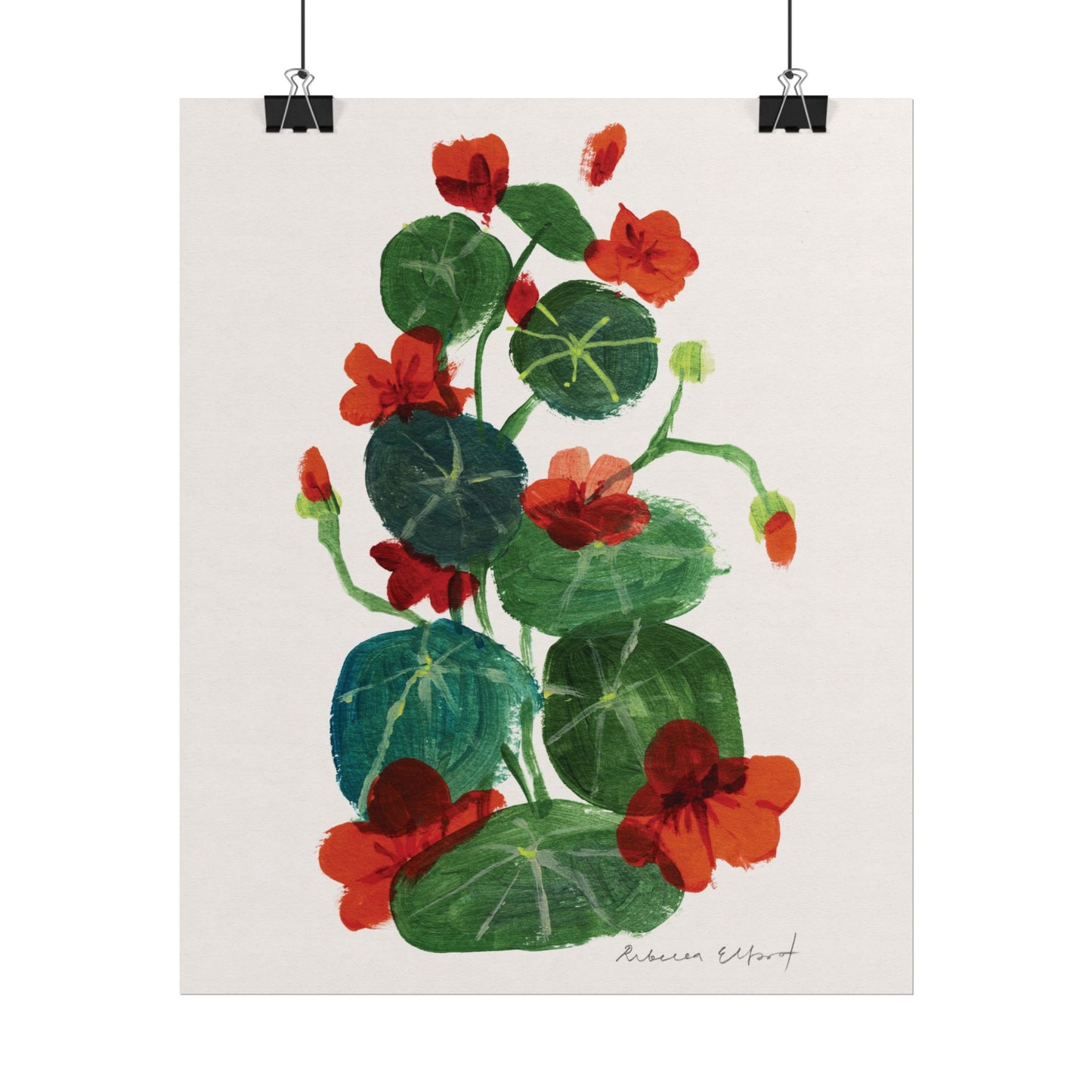 Nasturtium Floral Art Print