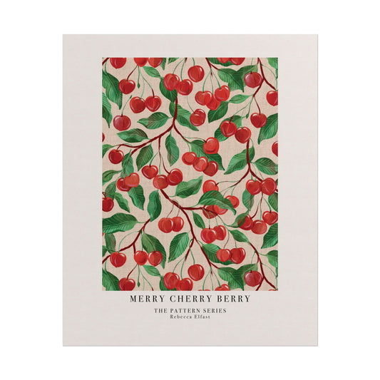 Merry Cherry Berry - The Pattern Series - Art Print
