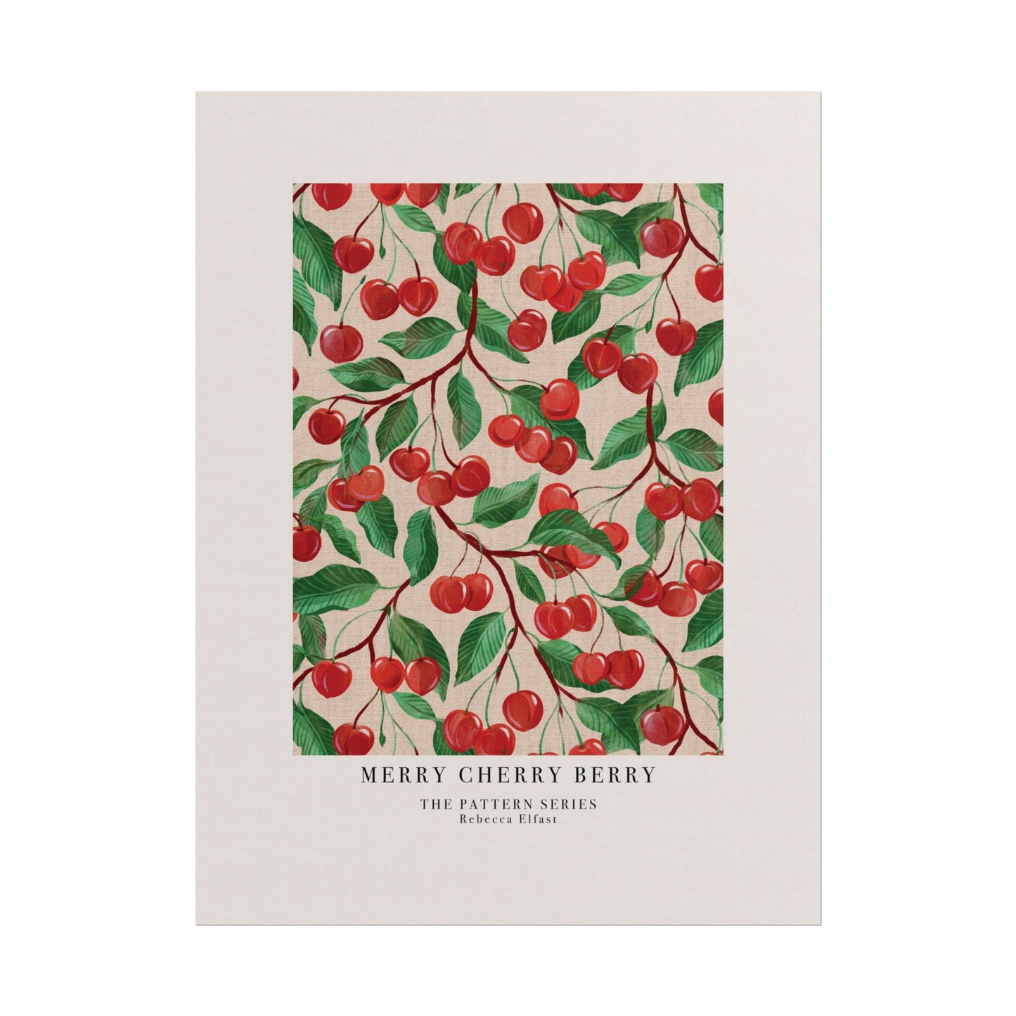 Merry Cherry Berry - The Pattern Series - Art Print