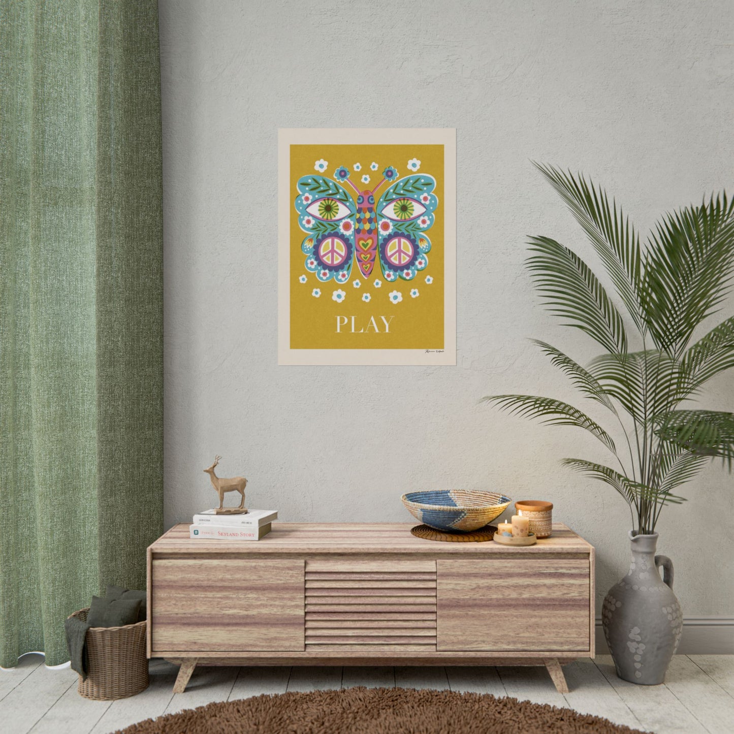 Peace Series: Butterfly "Play" Art Print