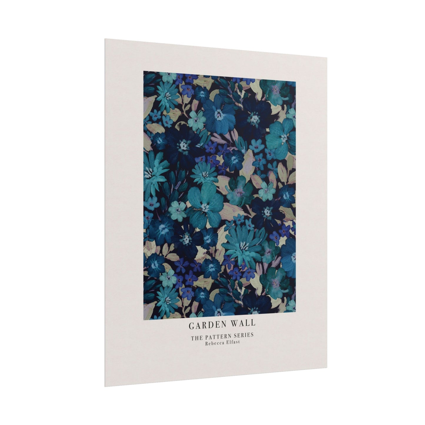 Garden Wall Blue - The Pattern Series - Art Print