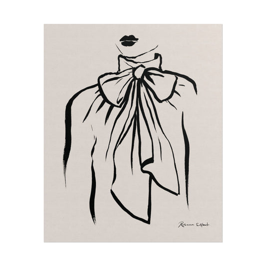 Bow Tie Blouse - Art Print