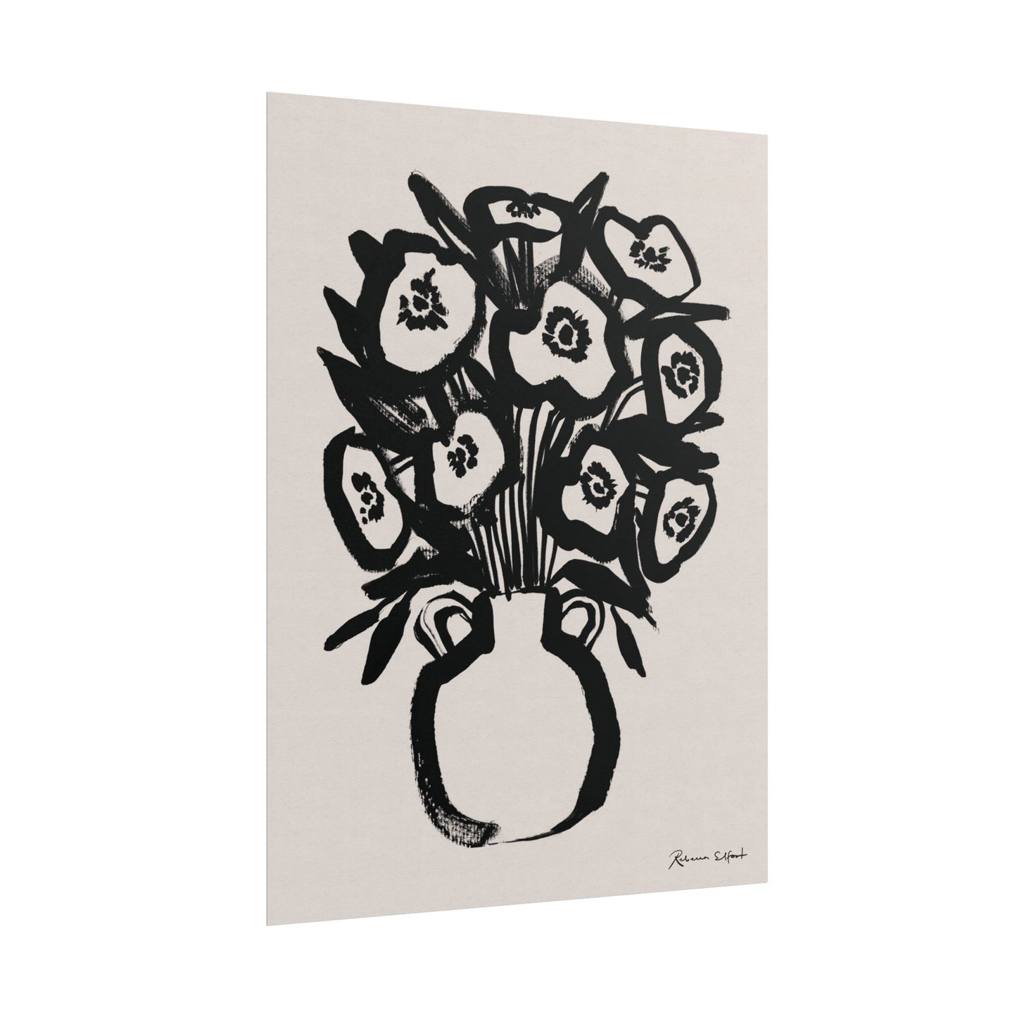 Bold Ink Bouquet - Art Print
