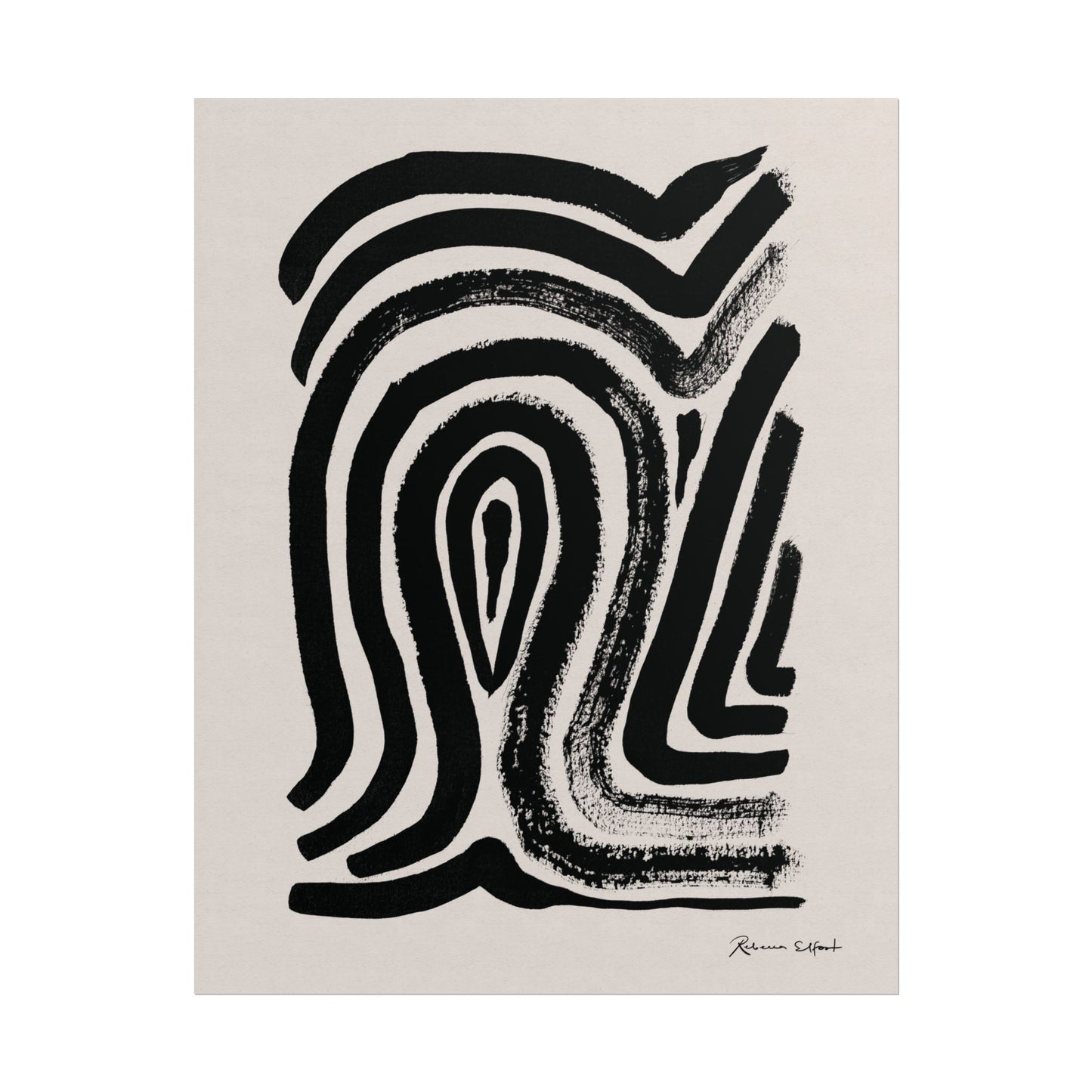 Abstract Ink Fingerprint 2 - Art Print