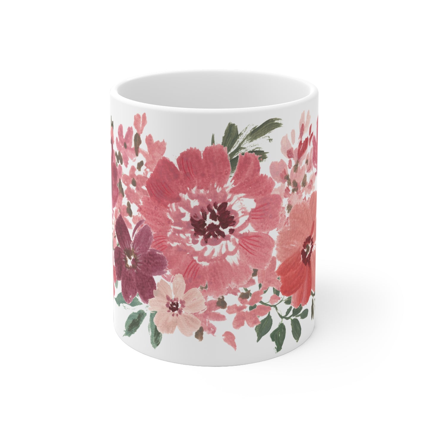 Coral Flowerbed Printed Ceramic Mug