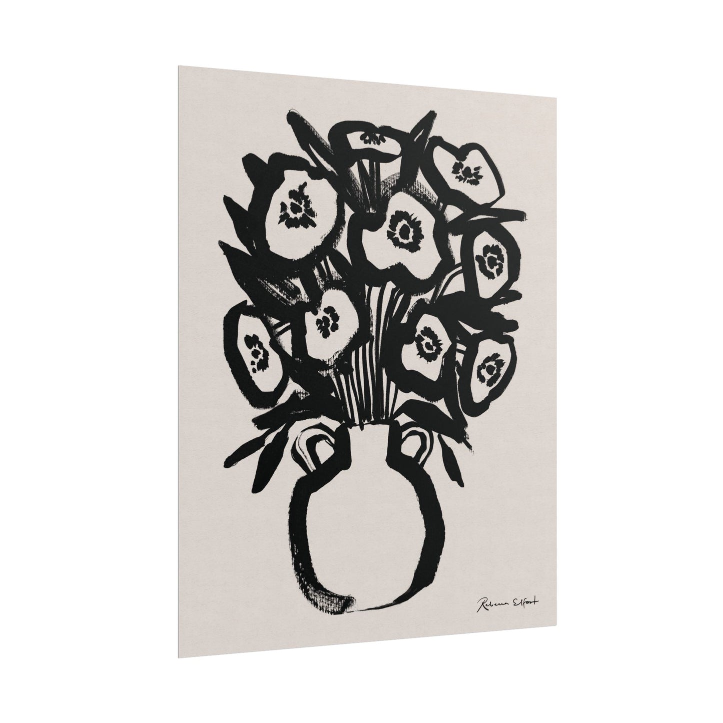 Bold Ink Bouquet - Art Print