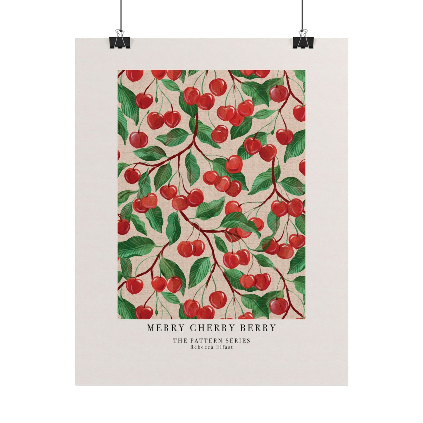 Merry Cherry Berry - The Pattern Series - Art Print