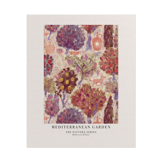 Mediterranean Garden - The Pattern Series - Art Print