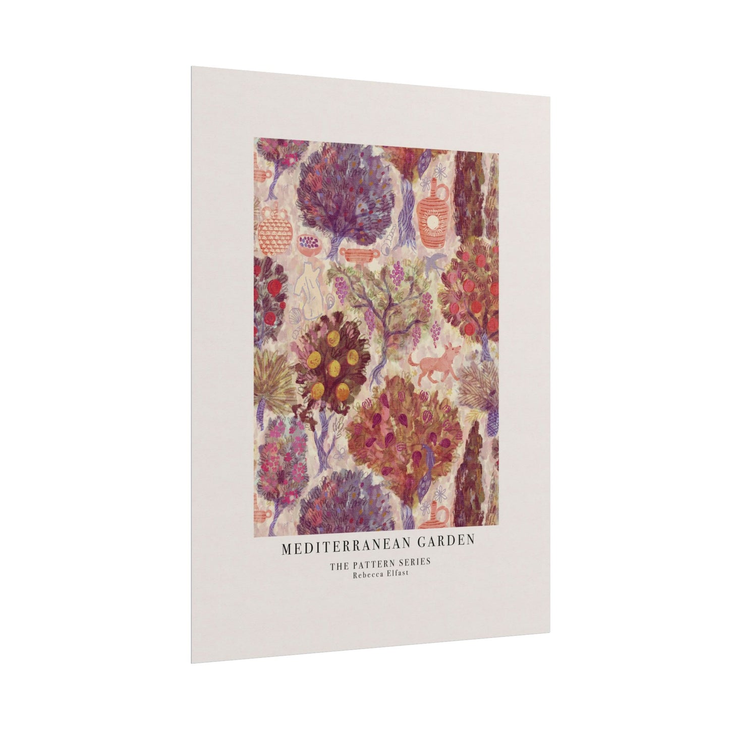 Mediterranean Garden - The Pattern Series - Art Print