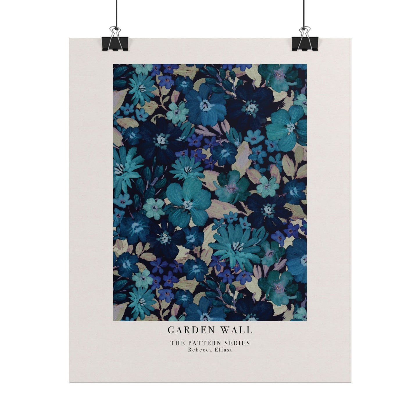 Garden Wall Blue - The Pattern Series - Art Print