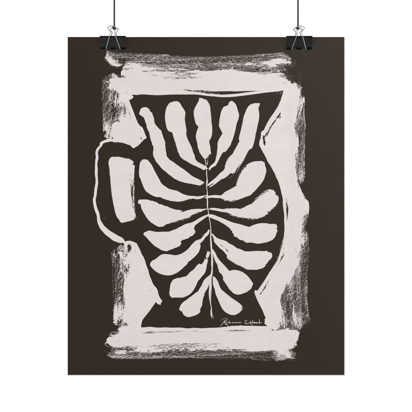 Ink Pitcher Chocolate Brown - Art Print