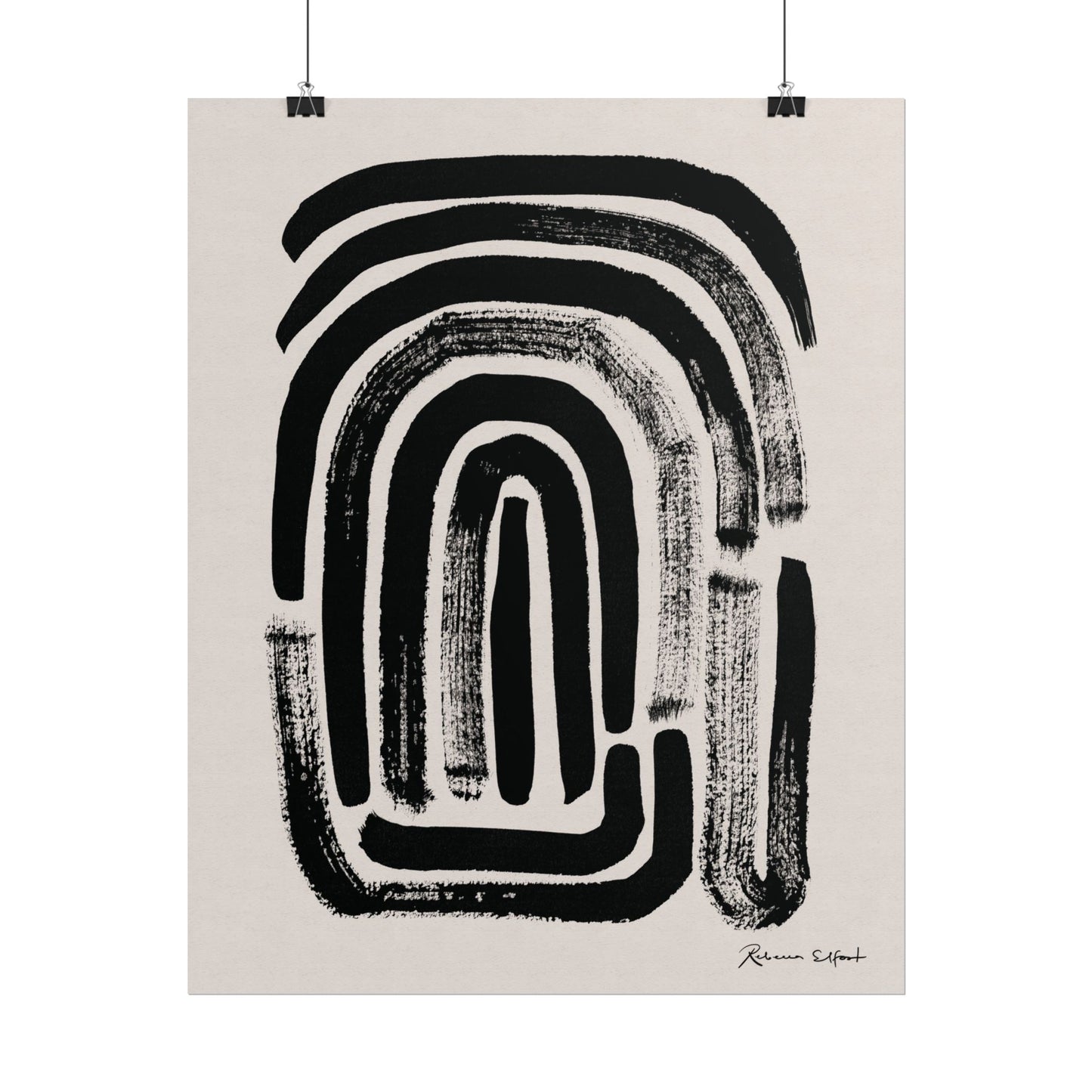 Abstract Ink Fingerprint 1 - Art Print