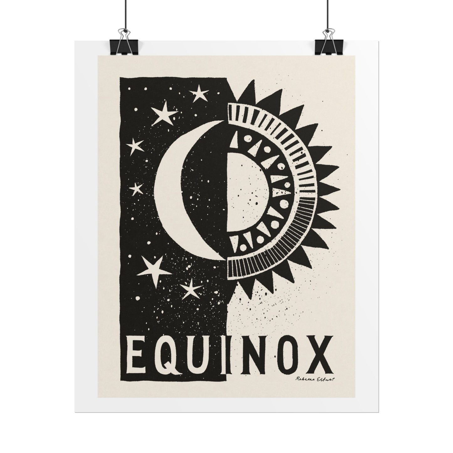 Equinox Sun and Moon Art Print