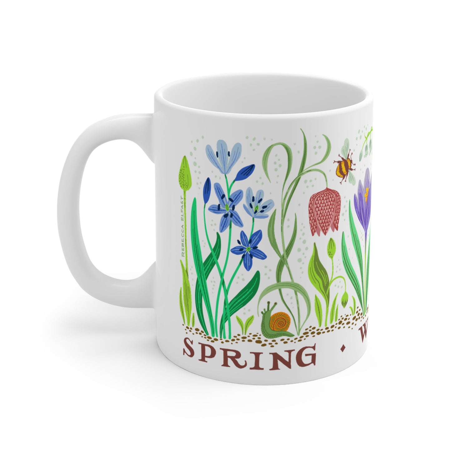 Spring Will Return Botanical Printed Ceramic Mug