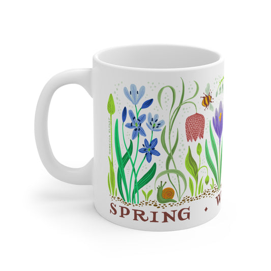 Spring Will Return Botanical Printed Ceramic Mug
