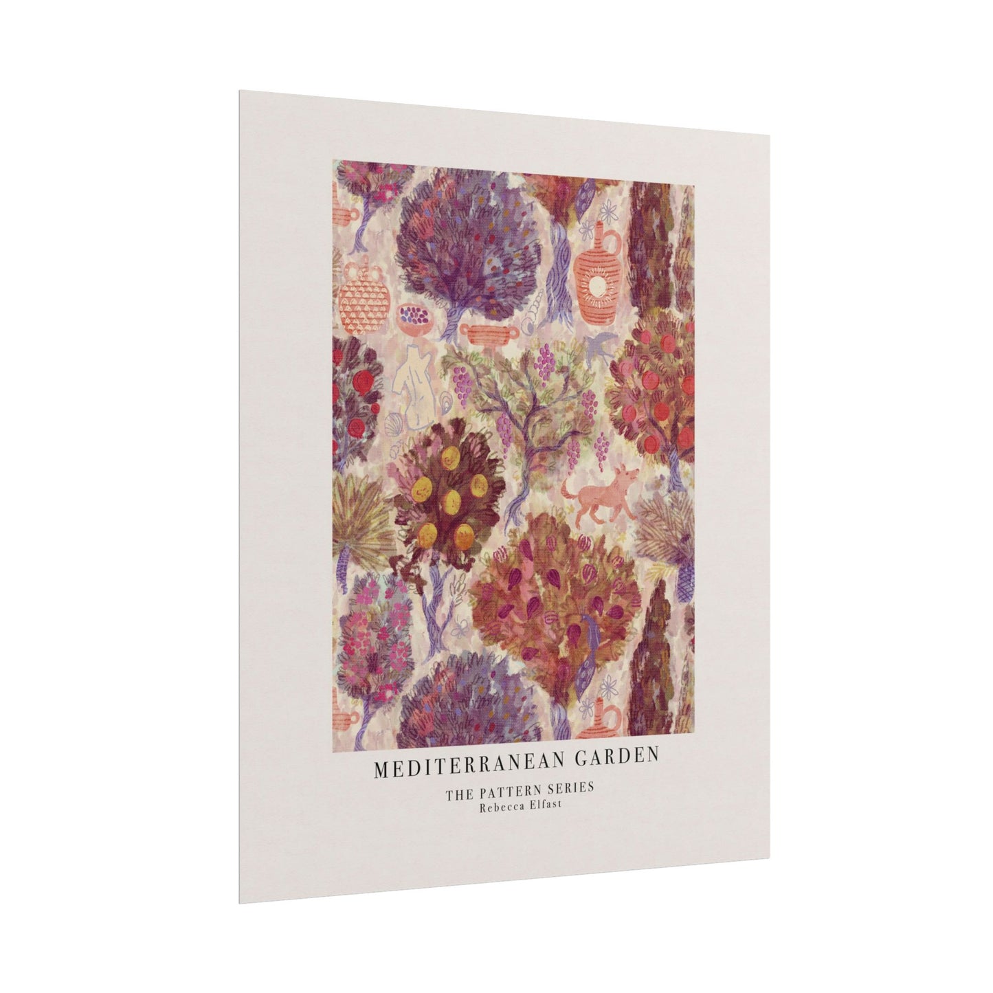 Mediterranean Garden - The Pattern Series - Art Print