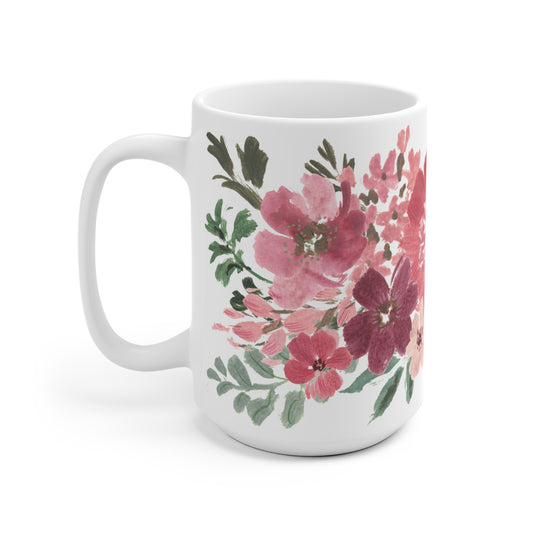 Coral Flowerbed Printed Ceramic Mug