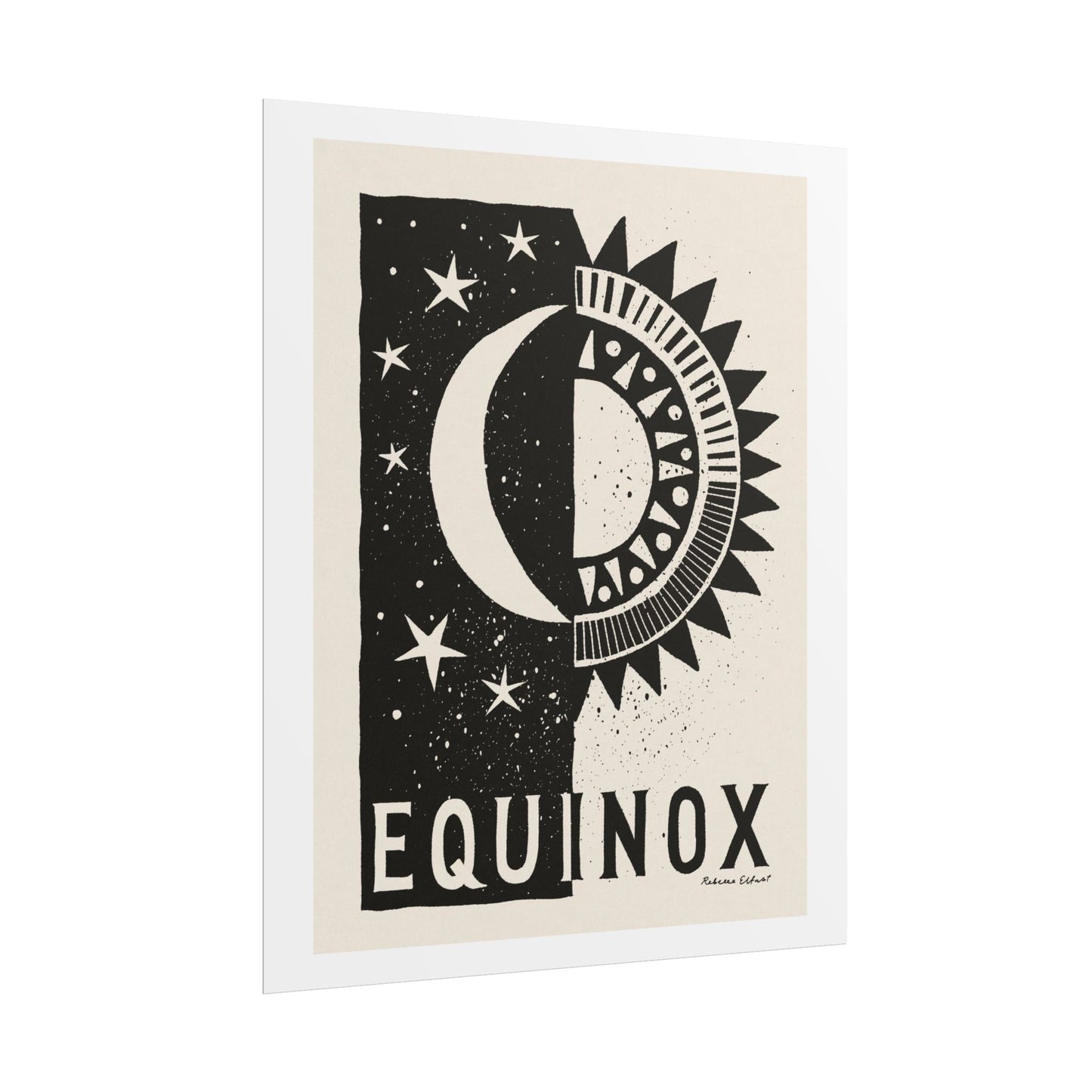 Equinox Sun and Moon Art Print