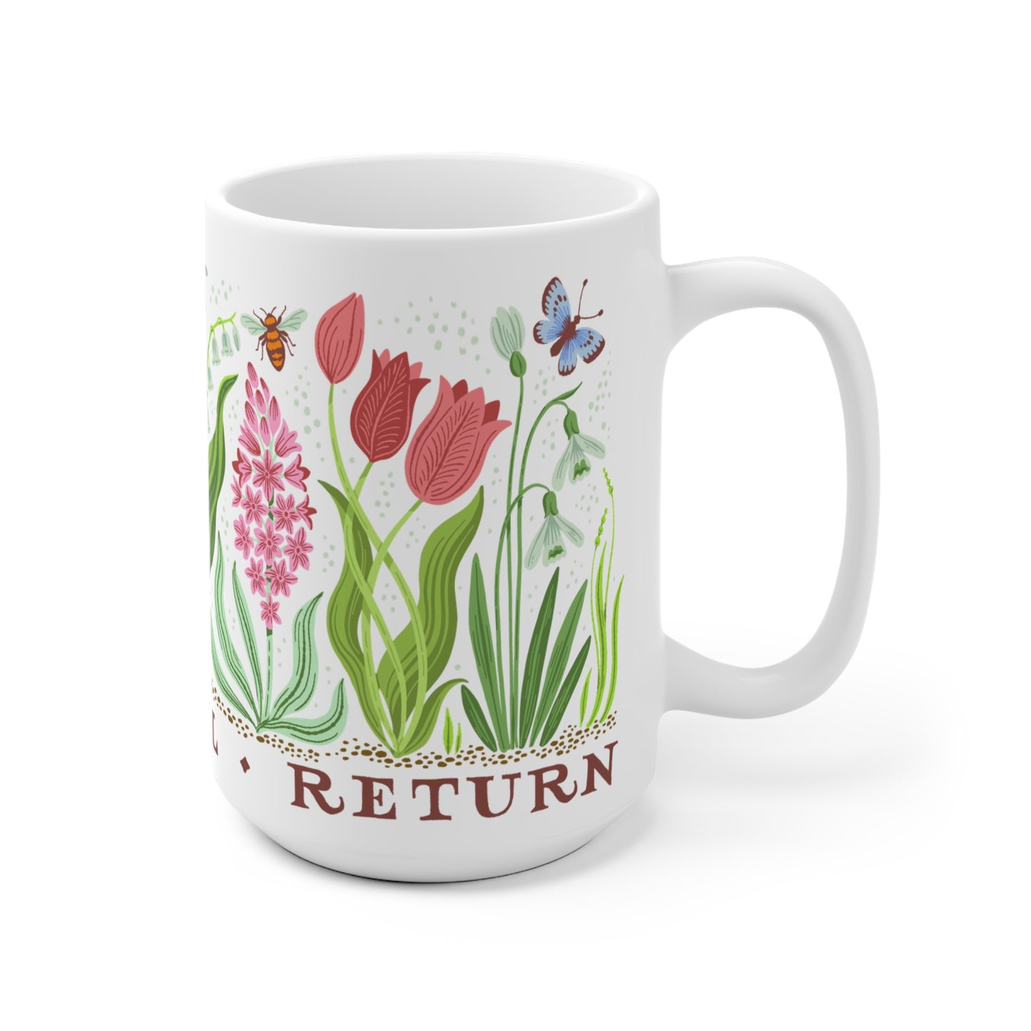 Spring Will Return Botanical Printed Ceramic Mug