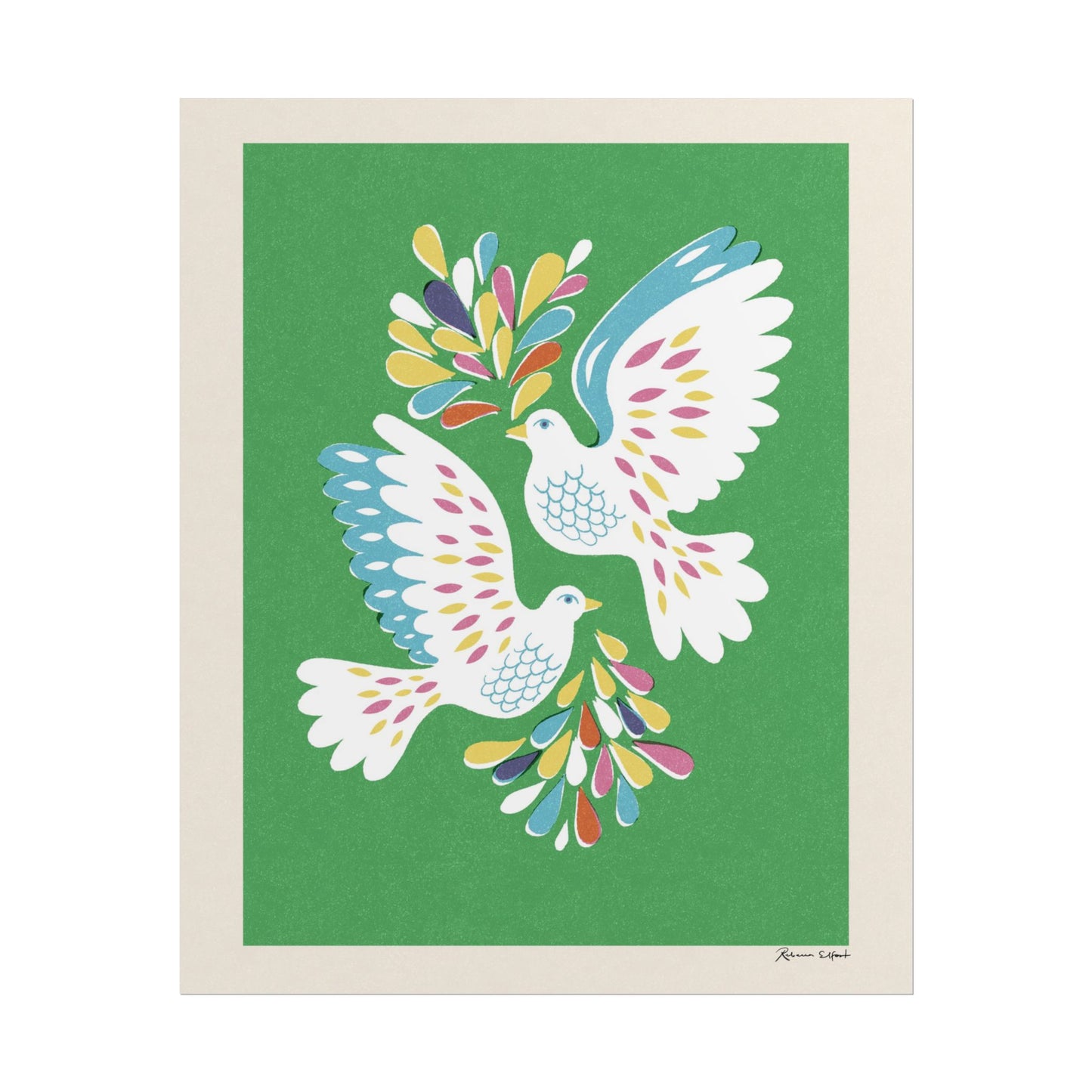 Peace Series: Love Birds Art Print