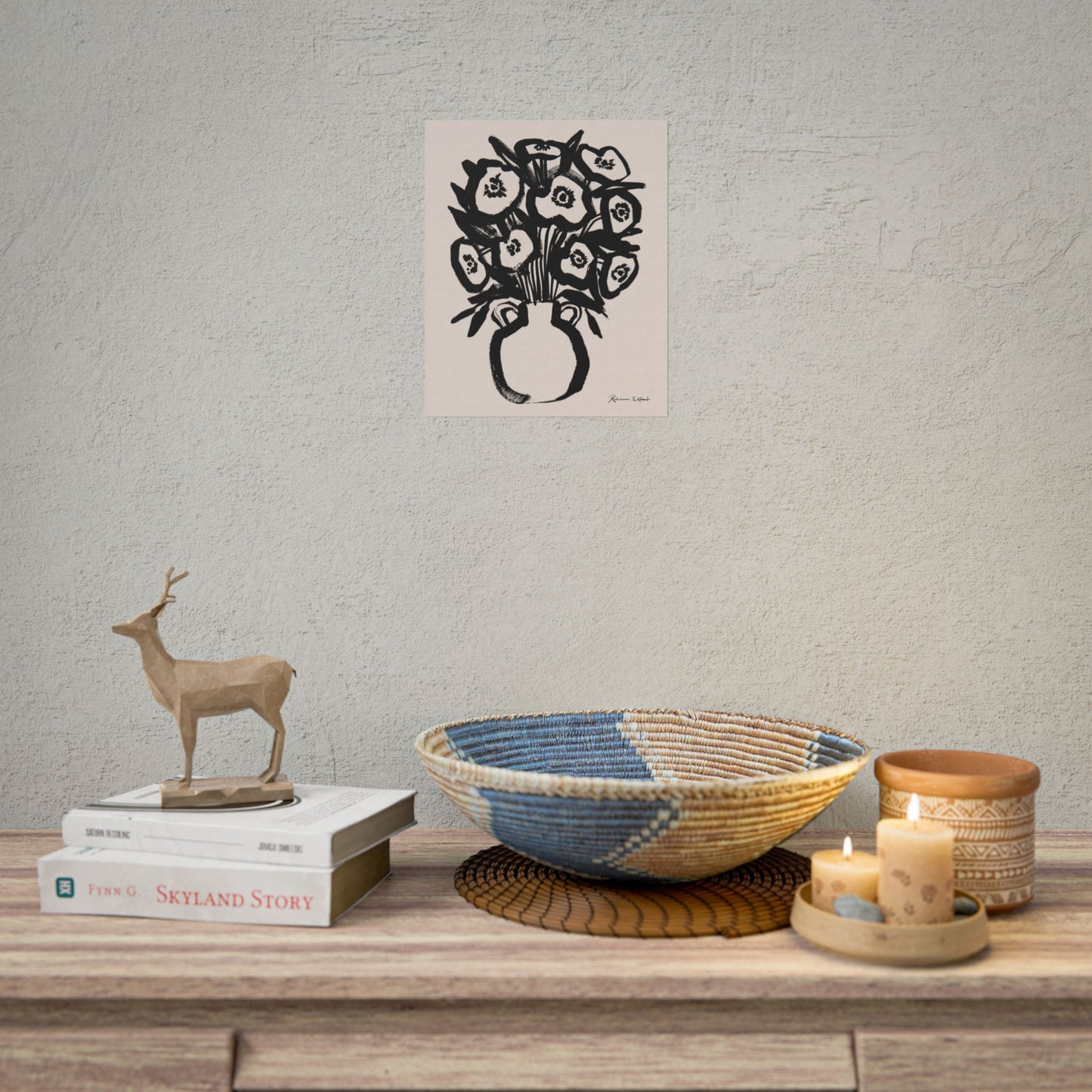 Bold Ink Bouquet - Art Print