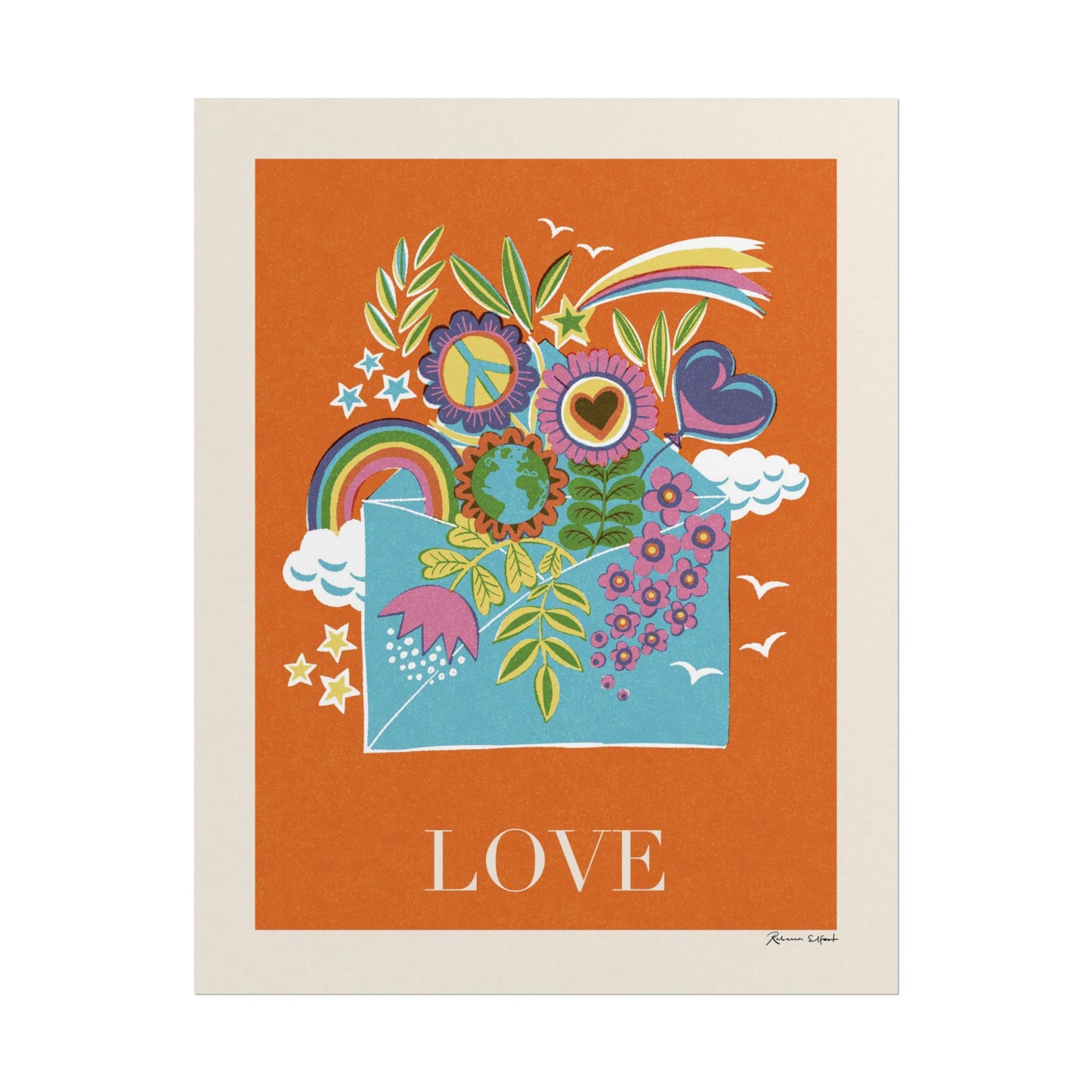 Peace Series: Love Letter Art Print
