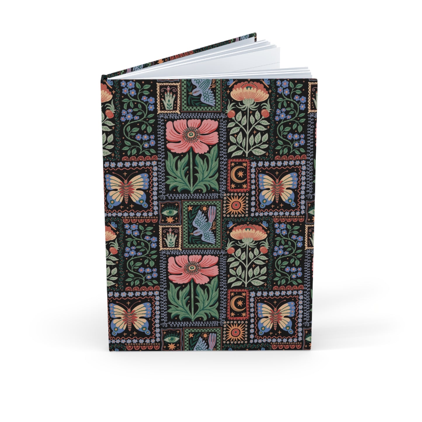 Folksy Floral Frames Hardcover Art Journal (A5)