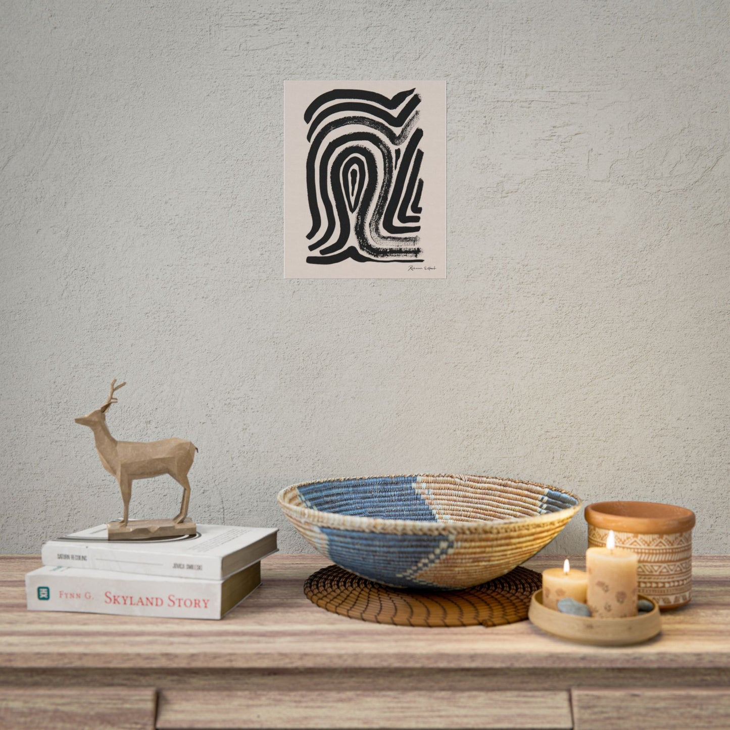 Abstract Ink Fingerprint 2 - Art Print