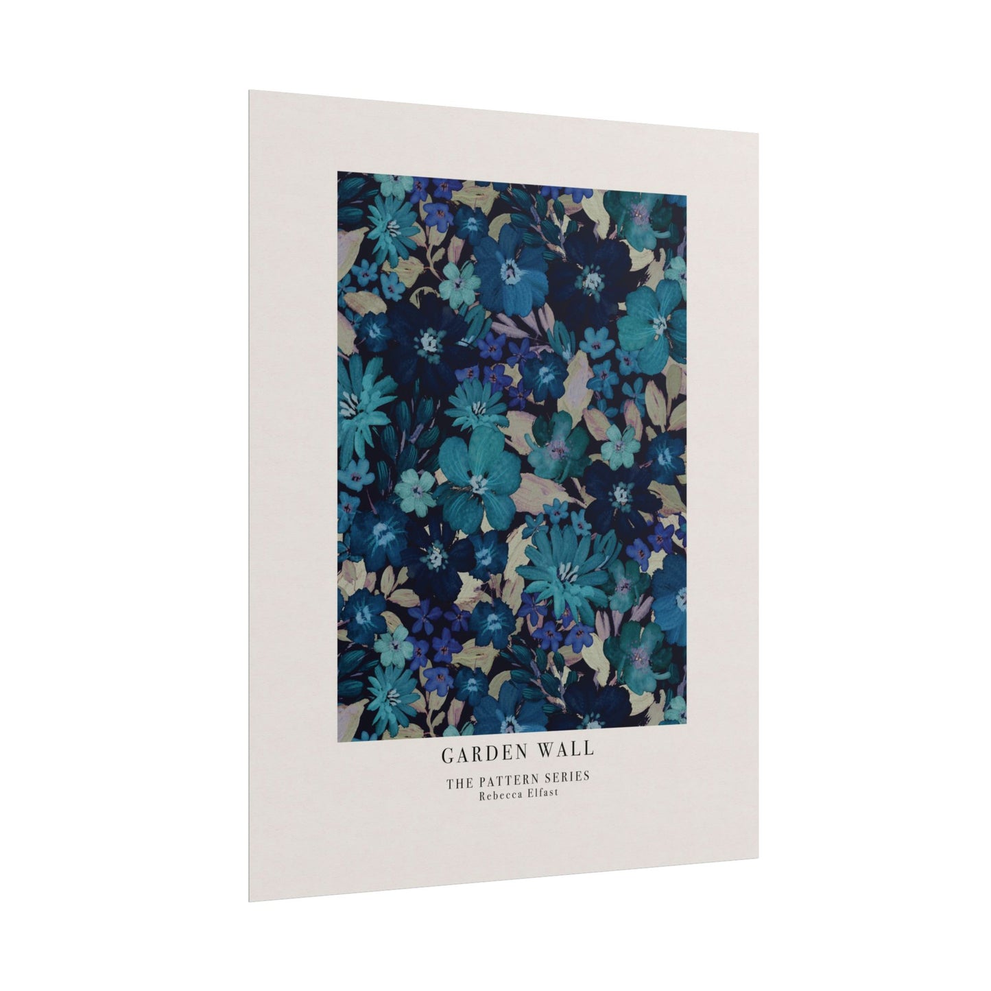 Garden Wall Blue - The Pattern Series - Art Print